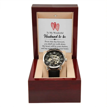 To My Future Husband - Luxury Openwork Watch + MC - Gift Set - SLDDL0037 - Sunshine Letters Co